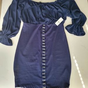 Fashion to Figure navy blue bodycon dress